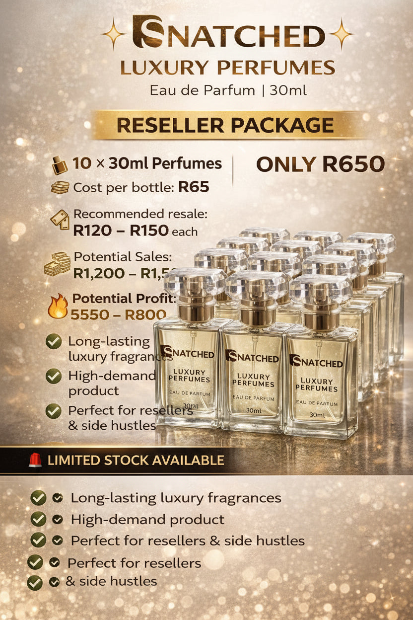 30ml perfumes- add 10 for R65 price